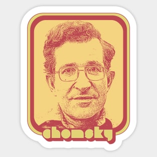 Noam Chomsky // Retro 90s Tribute Styled Fan Design Sticker